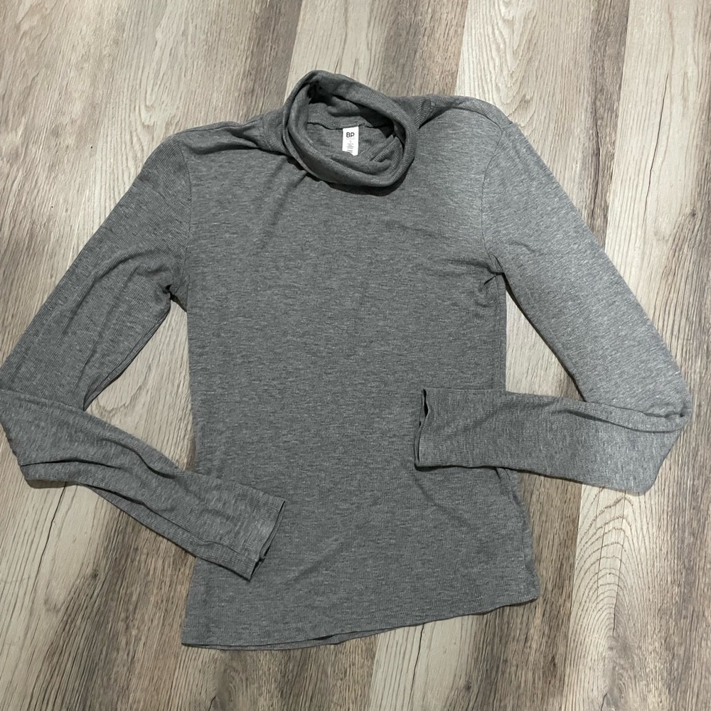 Gray Women's Ribbed Turtleneck by BP Nordstroms - Picture 3 of 5